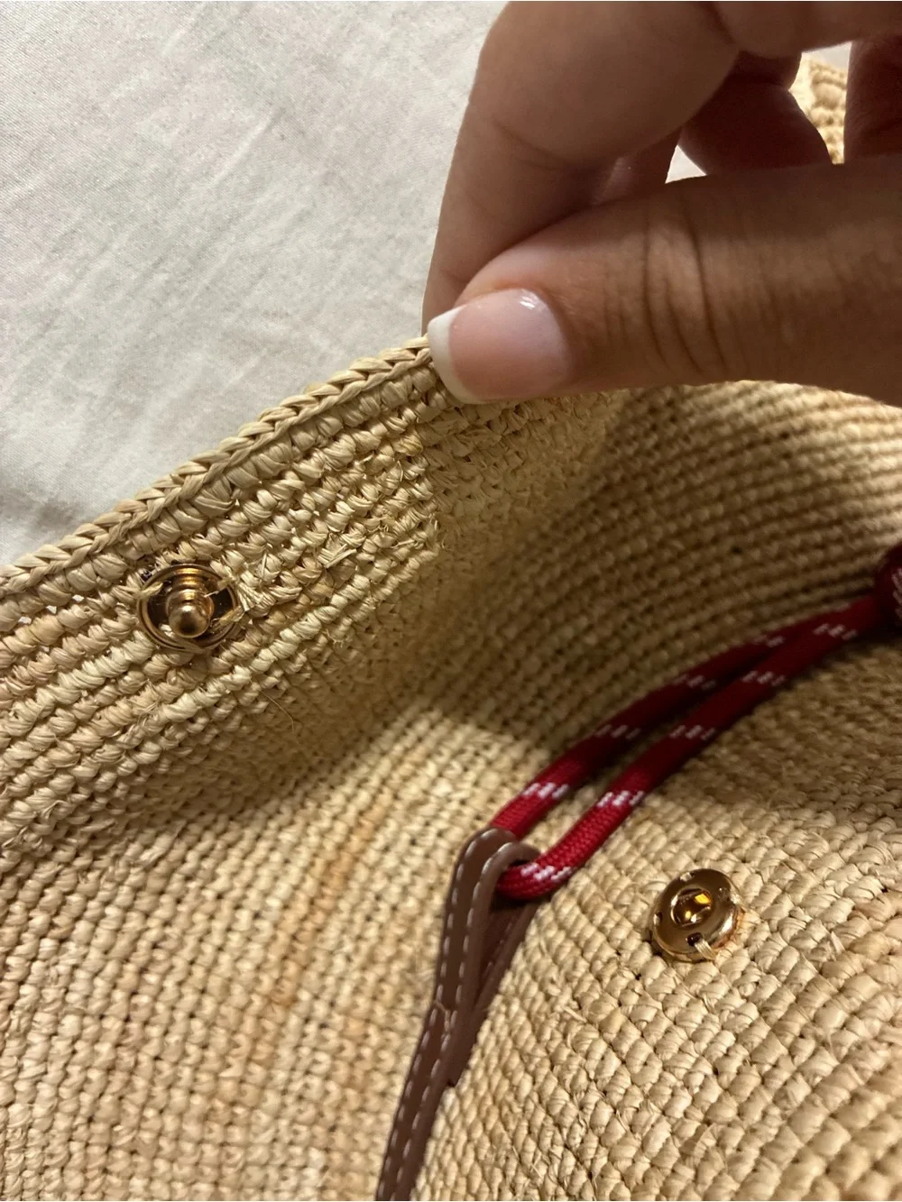 Miu Miu Raffia and Leather Hat
